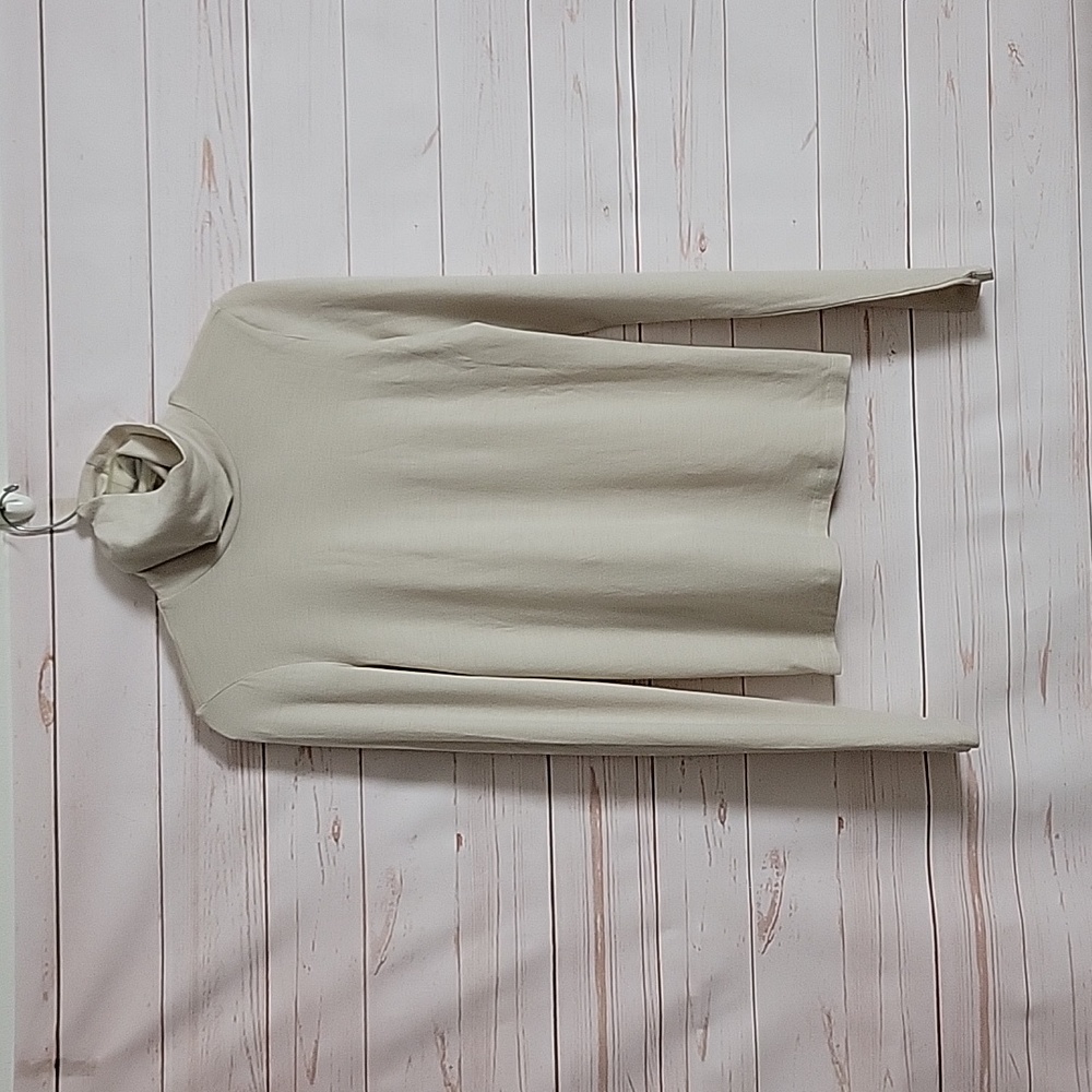 HACHE Beige Long Sleeve Wool Blend Lightweight Turtleneck Small